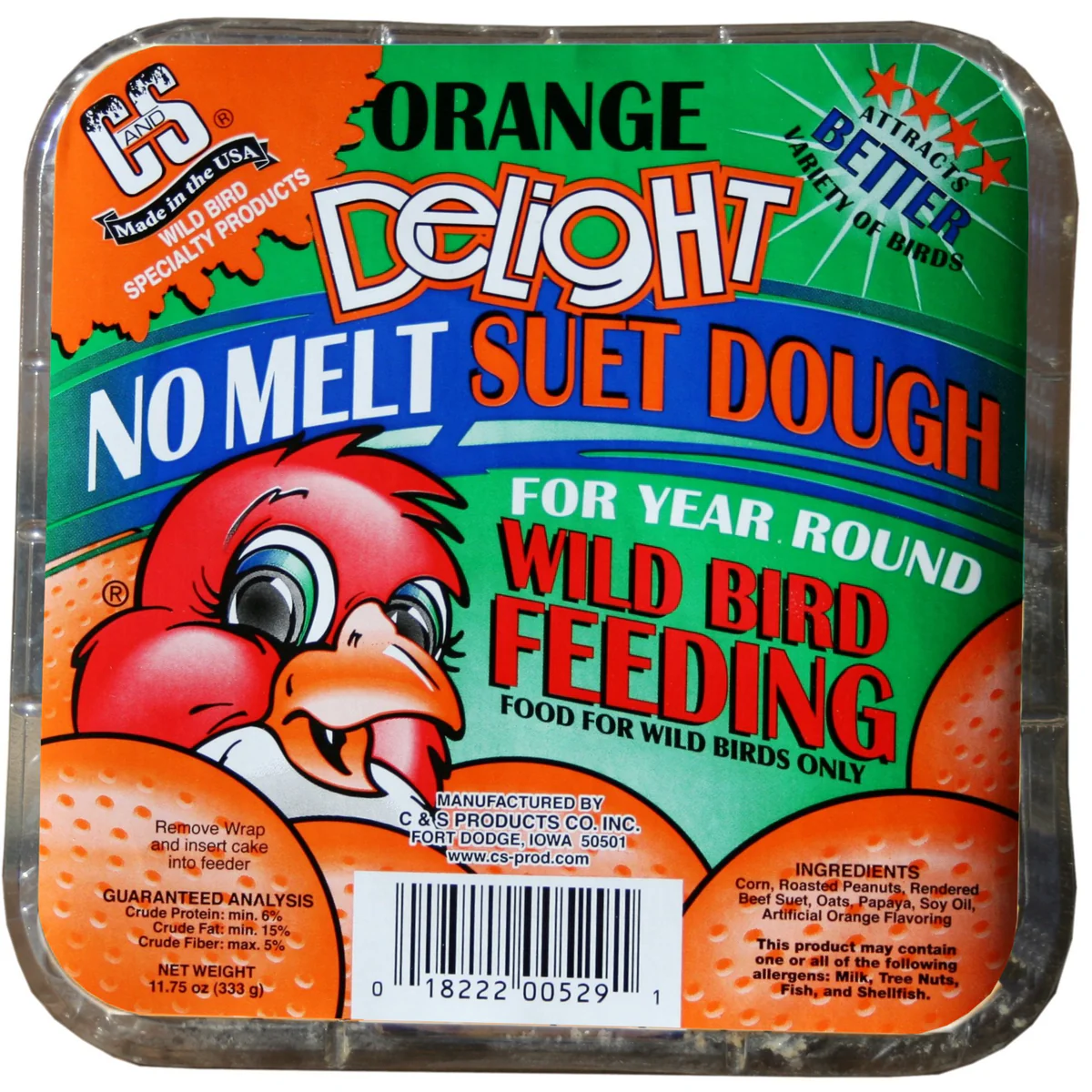 Birdseed - C&S Orange Delight Suet Dough - Middleton Farmers Cooperative 