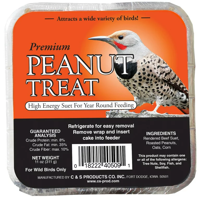 Birdseed - C&S Premium Peanut Suet Cake - Middleton Farmers Cooperative 